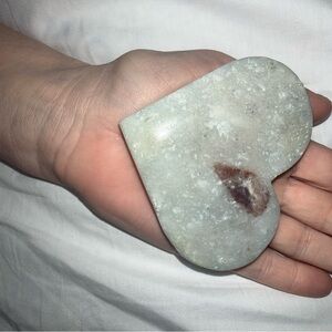 genuine Caribbean blue calcite heart